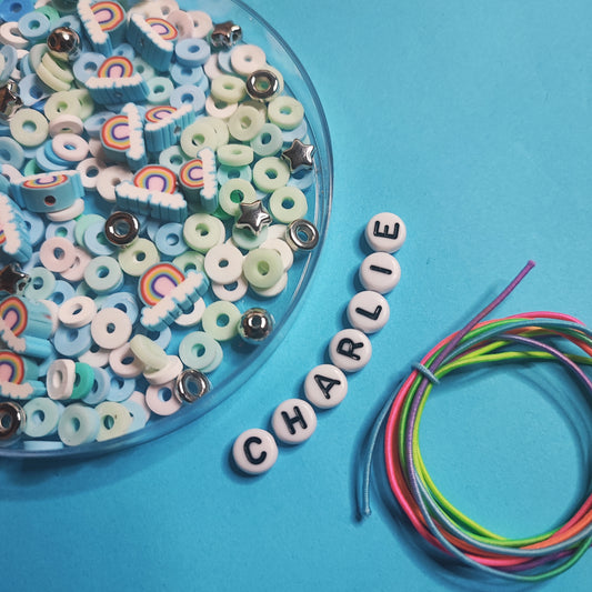 Rainbow "Sprinkles" Personalised DIY bracelet kit
